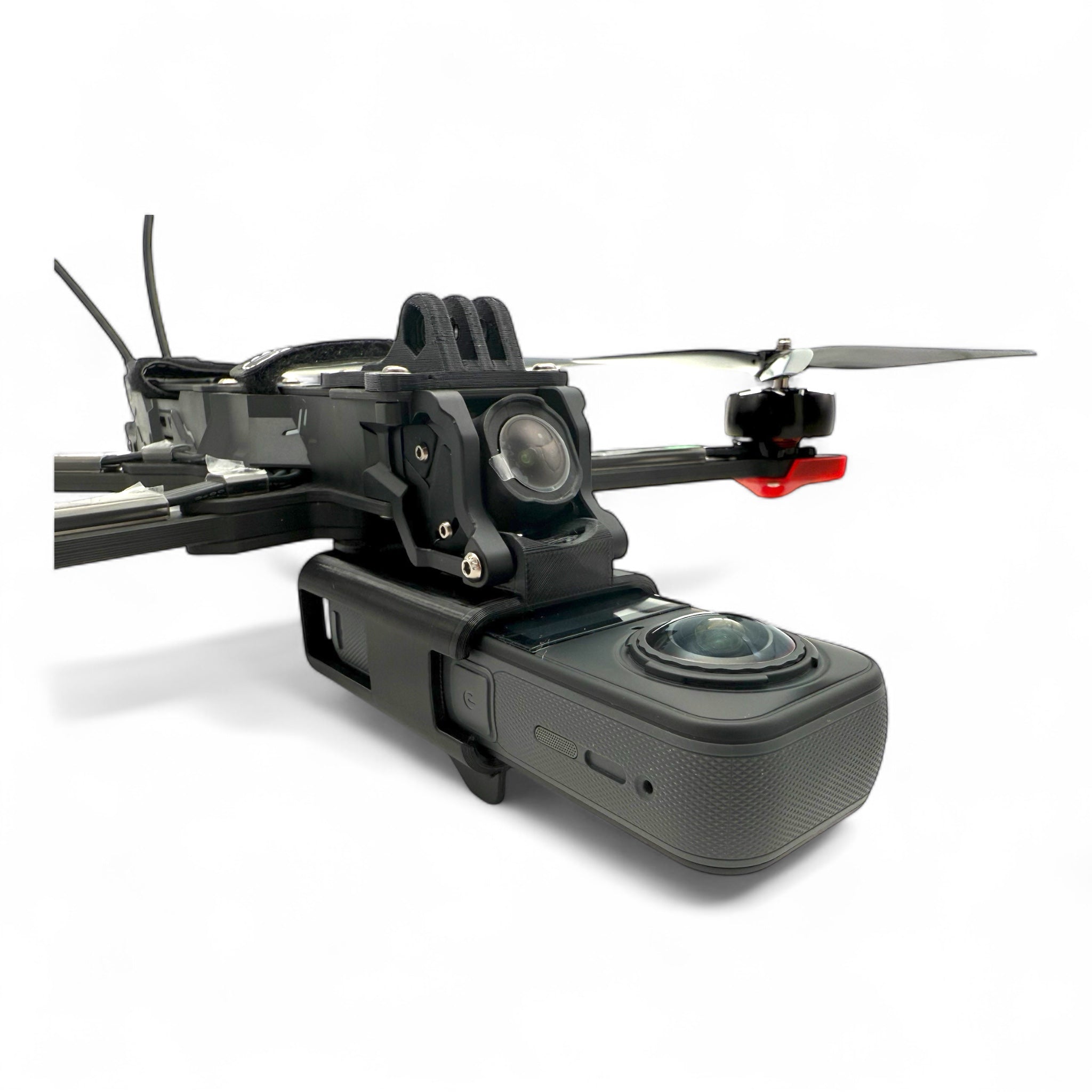 Insta360 X5 Supporto Multifunzione In Metallo, Leggero E Con Protezione Antivento Per Microfono
