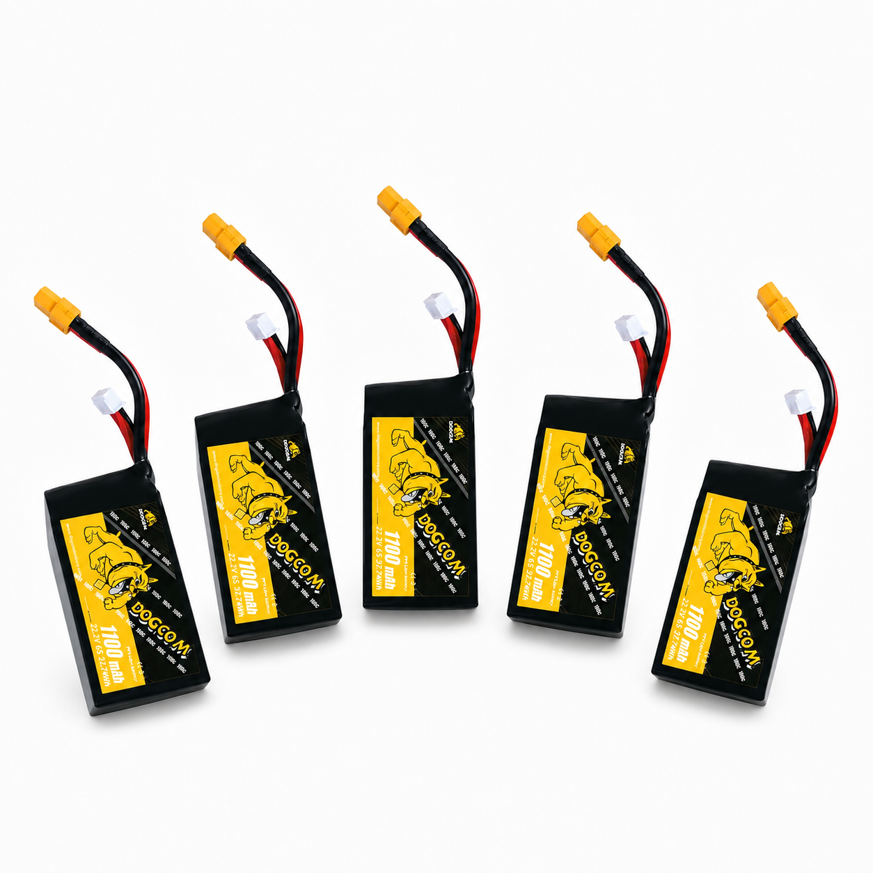 Akumulator DOGCOM 6S 1700mAh 160C – Set 5 szt.