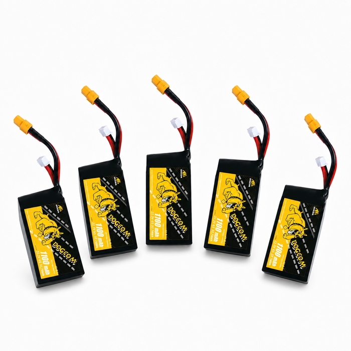 DOGCOM 6S 1700mAh 160C Akku 5x Set