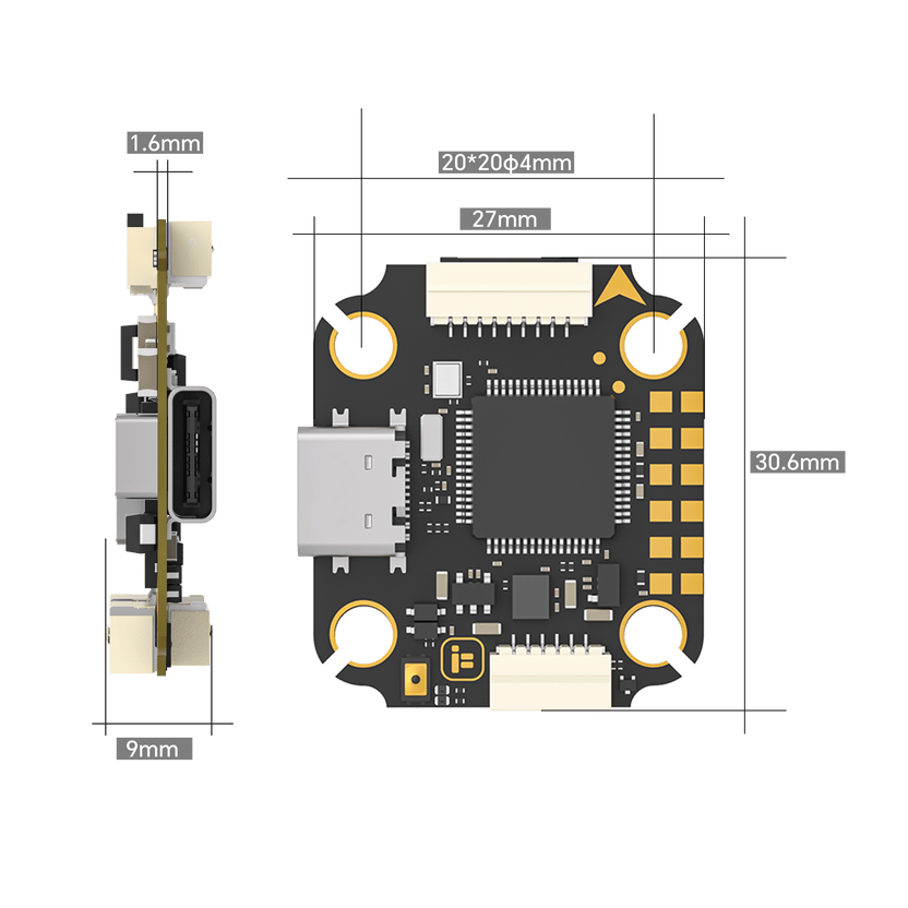 Borg F7 Mini Stack (60 Mini 4-IN-1 ESC) – iFlight Europe