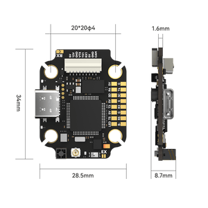 Borg Mini F7 Flight Controller - w/Rx - iFlight