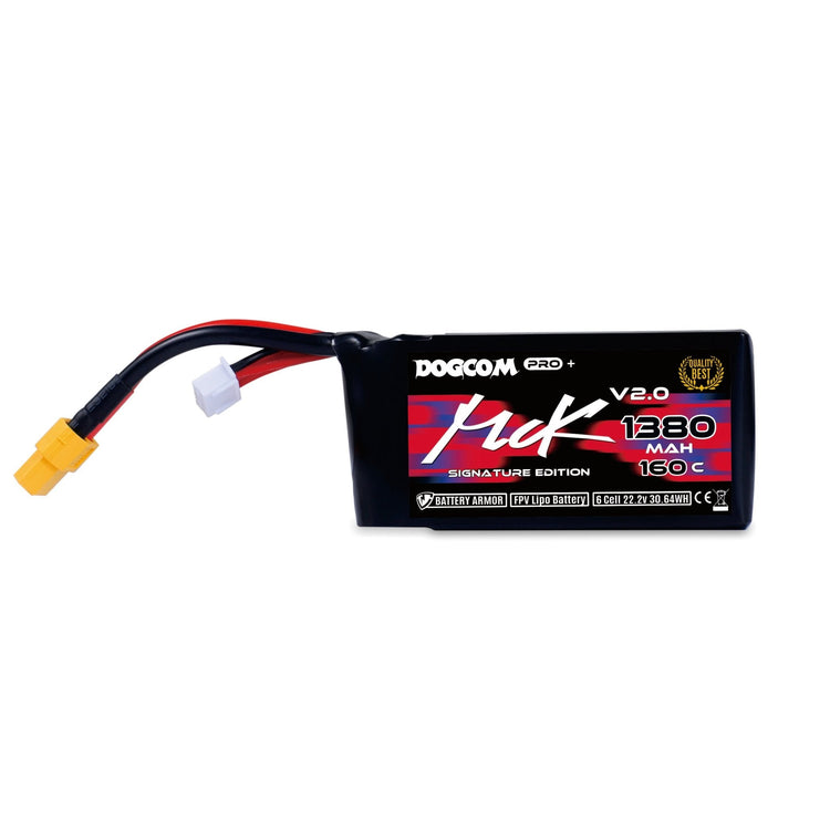 DOGCOM 6S 1380mAh MCK V2 160C Battery - 5X 10% OFF - iFlight Europe