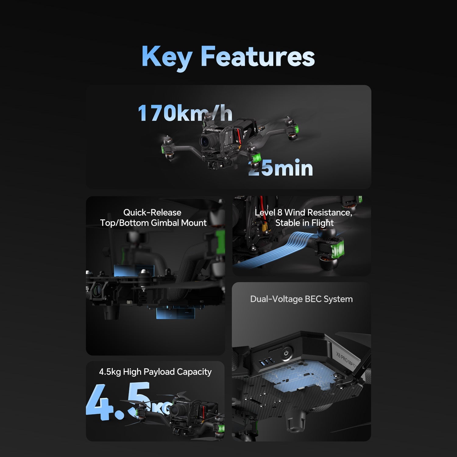 Taurus X8 Pro Max V2 8S HD Cinelifter - iFlight Europe