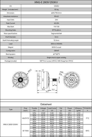 XING - E 2809 Cinelifter Motor - iFlight Europe