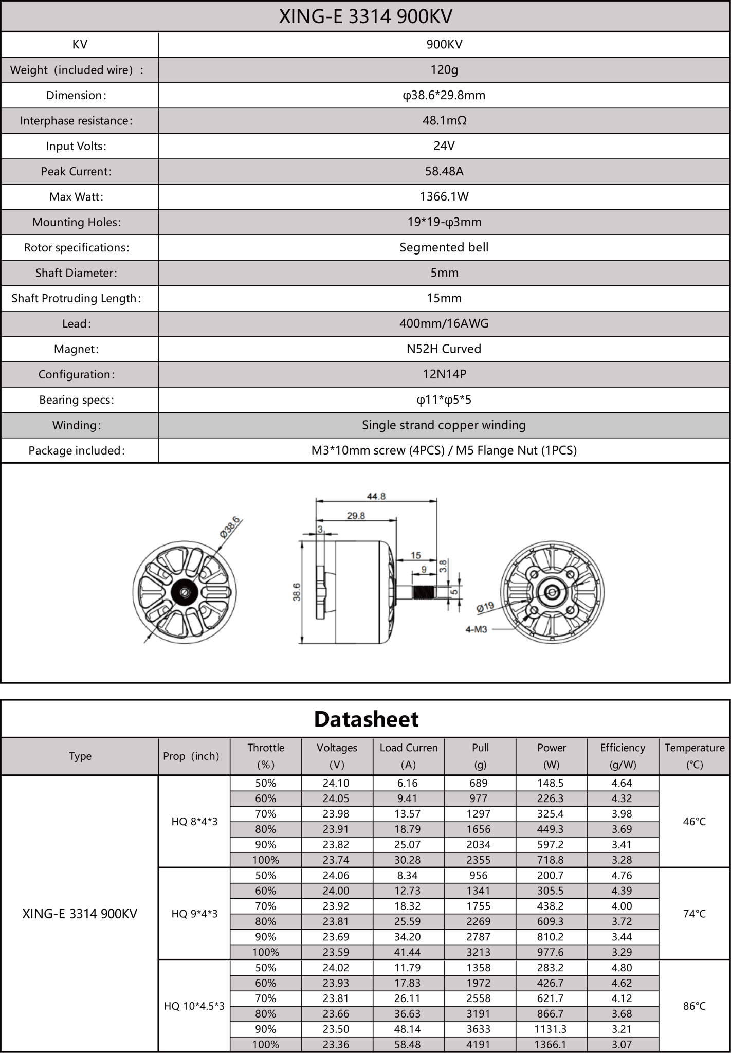 XING-E 3314 Cinelifter Motor - iFlight