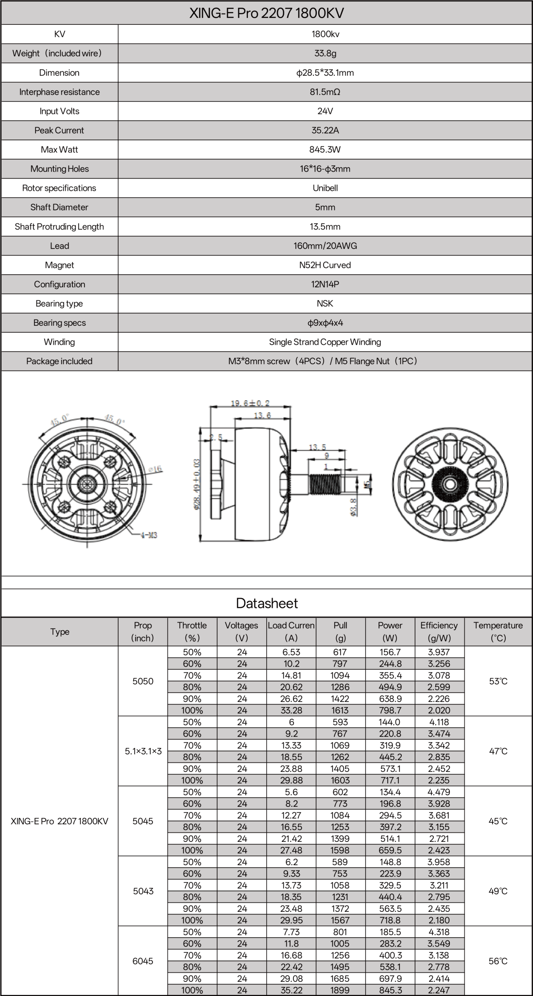 XING-E Pro 2207 FPV Motor - iFlight