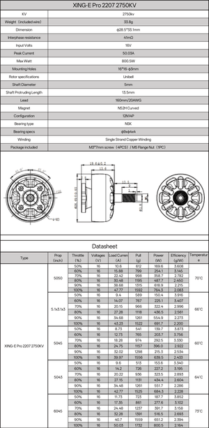 XING - E Pro 2207 FPV Motor - iFlight Europe